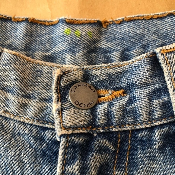 LF | CARMAR Alexander Ezra Rhinestone Star Side Stripe Distressed Jeans Size 24 - Picture 7 of 16